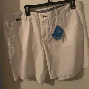 Women’s white Colombia shorts